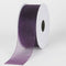 Plum - Sheer Organza Ribbon - ( W: 3/8 Inch | L: 25 Yards ) FuzzyFabric - Wholesale Ribbons, Tulle Fabric, Wreath Deco Mesh Supplies