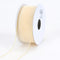 Ivory with Gold Edge - Sheer Organza Ribbon - ( W: 3/8 Inch | L: 25 Yards ) FuzzyFabric - Wholesale Ribbons, Tulle Fabric, Wreath Deco Mesh Supplies