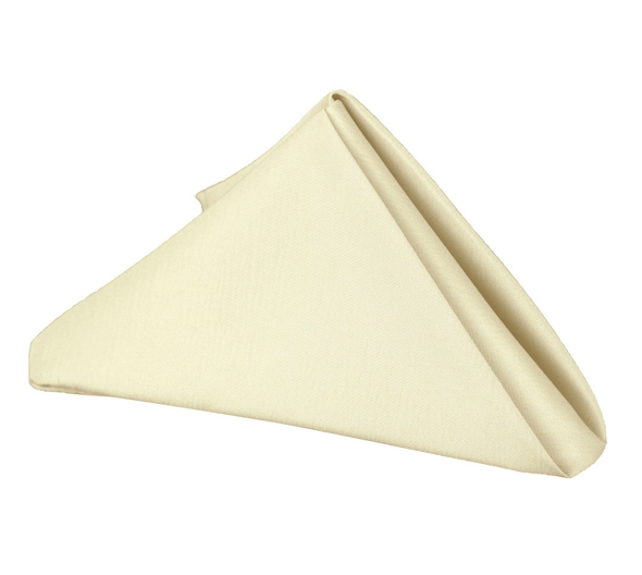 Ivory - 20 x 20 inch Polyester Napkins ( 5 Pieces )