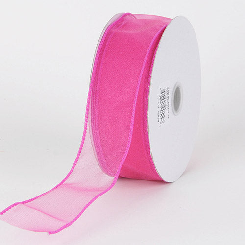 Azalea - Organza Ribbon Thick Wire Edge 25 Yards - ( 2-1/2 inch | 25 Yards )