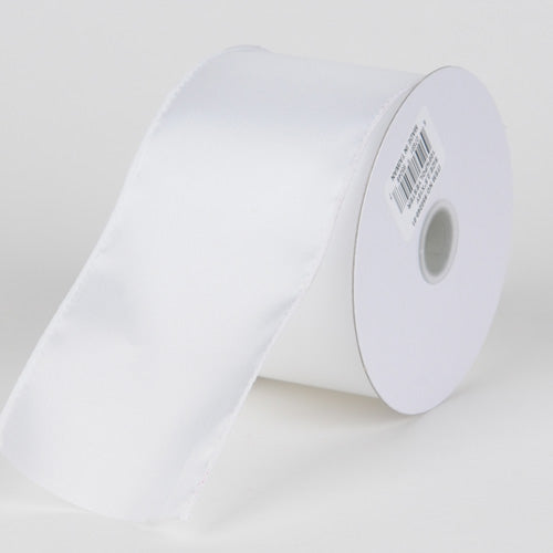 White Satin Ribbon 1/2 Inch Wide for Crafts - White Ribbon Satin for Hair -  S