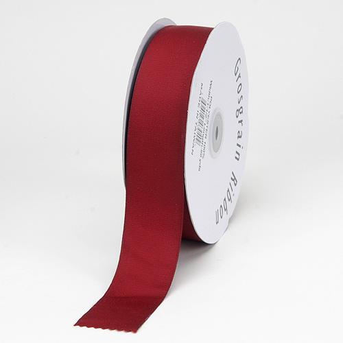 Burgundy - Chevron Design Grosgrain Ribbon ( 1 - 1/2 Inch